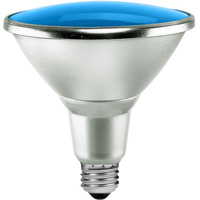Blue - LED PAR38 Lamp - 15 Watt - 90 Watt Equal - 40 Deg. Flood - Wet Location - 120 Volt - Satco S9482
