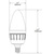 LED Chandelier Bulb - 5 Watt - 345 Lumens Thumbnail