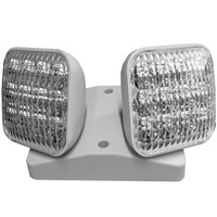 LED Double Remote Lamp Head - For Use with LED-90R Emergency Lighting Units - White - Exitronix MLED2-W