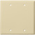 Blank Wall Plate - Ivory - 2 Gang Thumbnail