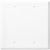 Blank Wall Plate - White - 2 Gang Thumbnail