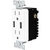 USB Dual Charger Receptacle - White Thumbnail