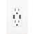 USB Dual Charger Receptacle - White Thumbnail