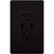 USB Dual Charger Receptacle - Black Thumbnail