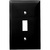 Toggle Wall Plate - Black - 1 Gang Thumbnail