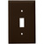 Toggle Wall Plate - Brown - 1 Gang Thumbnail