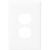 Duplex Receptacle Wall Plate - White - 1 Gang Thumbnail
