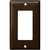 Decorator Wall Plate - Brown - 1 Gang Thumbnail