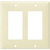 Decorator Wall Plate - Light Almond - 2 Gang Thumbnail