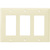 Decorator Wall Plate - Light Almond - 3 Gang Thumbnail