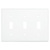 Toggle Wall Plate - White - 3 Gang Thumbnail