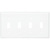 Toggle Wall Plate - White - 4 Gang Thumbnail