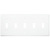 Toggle Wall Plate - White - 5 Gang Thumbnail