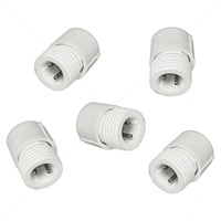 5 Pack - 3/8 in. - Rope Light Power or Extension Connectors - 2 Wire - FlexTec 10MM-PWRCON