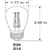 150 Lumens - 2 Watt - 2700 Kelvin - LED S14 Bulb Thumbnail