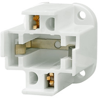 2 Pin G24d-3 CFL Socket - Bottom Screw Down Mount - For 26 Watt Twin Tube Lamps - 75 Watt Maximum - 600 Volt Maximum - Satco 90-1548