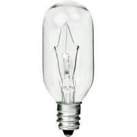 40 Watt - Clear - Incandescent T8 Light Bulb - Candelabra Base - 130 Volt - PLT N-0040T8CLC130