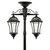 Solar Victorian Lamp Post with Double Lamp Head Thumbnail