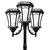 Solar Victorian Lamp Post with Triple Lamp Head Thumbnail