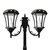 Solar Victorian Lamp Post with Double Lamp Head Thumbnail