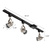 Brushed Nickel Finish - 44.5 in. Track Light Kit - (3) Spotlight LED Lights - MR16 GU10 Base Thumbnail