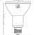 Natural Light - 1100 Lumens - 3 Watt - 4000 Kelvin - LED PAR30 Long Neck Lamp Thumbnail