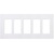 Decorator Wall Plate - White - 5 Gang Thumbnail