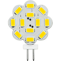 3 Watt - G4 Base LED Wafer - 300 Lumens - 3000 Kelvin - Halogen Color - Replaces 25 Watt Halogen - 12VDC