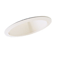 6 in. - White Metal Baffle for Slope Ceiling - Nora NTM-615W