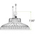 12,500 Lumens - 100 Watt - 5000 Kelvin - Round LED High Bay Fixture Thumbnail