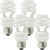 Spiral CFL - 13 Watt - 60 Watt Equal - Incandecsent Match - 4 Pack Thumbnail