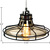 Railroad Shaped Cage Pendant - Polished Nickel Fixture Thumbnail