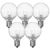 G12 Globe - 1.5 in. Dia. - 5 Watt - Clear - Incandescent Christmas Light Replacement Bulbs Thumbnail