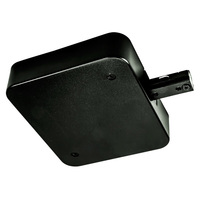 Nora NT-348B/5A - T-Bar End Feed W/ 5 Amp Current Limiter - Black - Single Circuit - Compatible with Halo Track