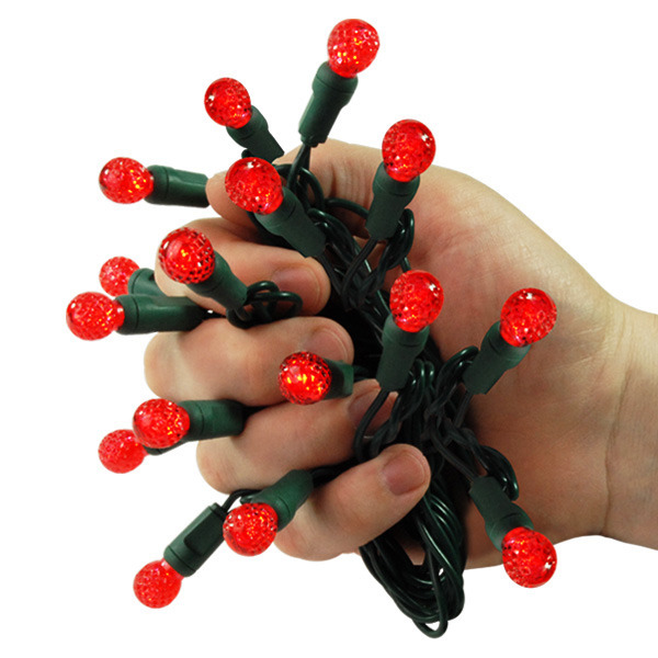 24 ft. Stringer - (70) LED Mini G12s - RUBY RED Image