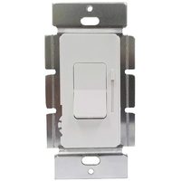0-10 Volt LED Dimmer Switch - Single Pole/3-Way - Paddle and Slide Switch - White - 3A at 120V and 1A at 277V - 120/277 Volt - Enerlites 51300L