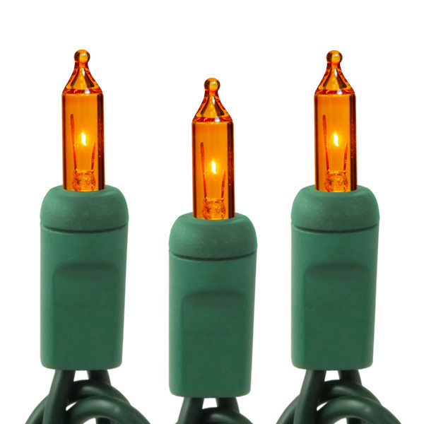 21 ft. String Lights - (100) Mini Lights - AMBER-ORANGE Image