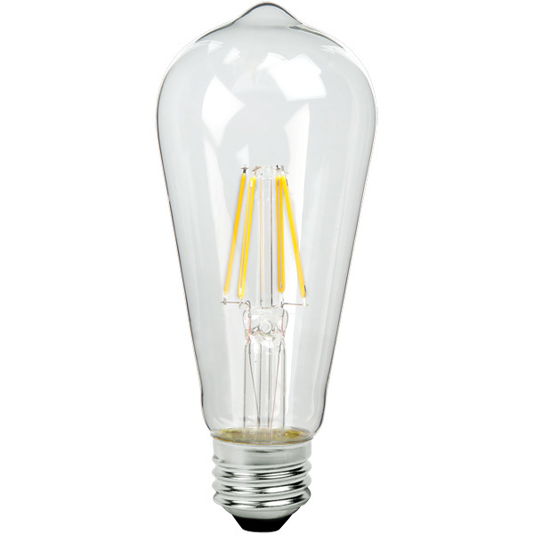 LED Edison Bulb - 6.5W - 60W Equal - 2700K - Satco S9581