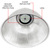 20,800 Lumens - 160 Watt - 5000 Kelvin - Round LED High Bay Fixture Thumbnail