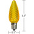 LED C9 - Yellow - Intermediate Base - Faceted Finish Thumbnail