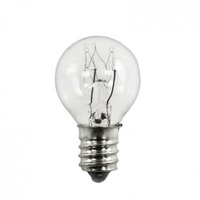 7 Watt - 1 in. Dia. - G8 Globe Incandescent Light Bulb - Pack of 25 - Clear - Candelabra Base - 120 Volt - PLT-11087