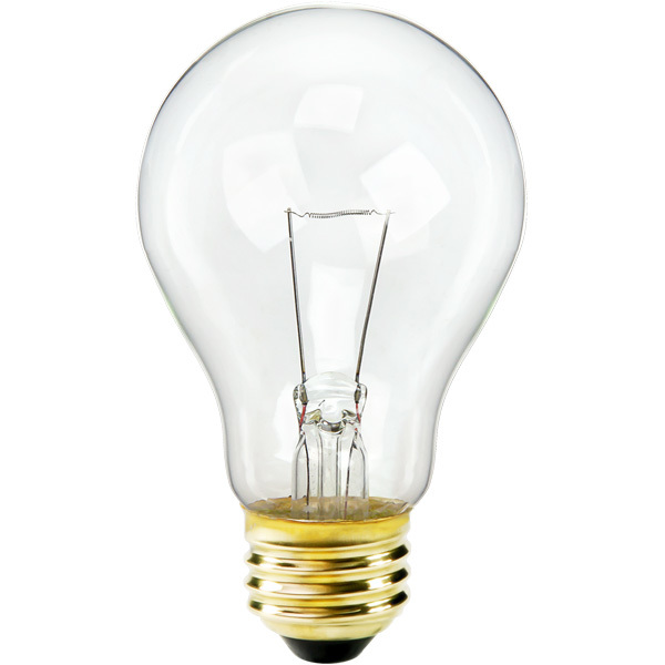 50 Watt - A19 Incandescent - Clear - PLT 50A19/CL-12V