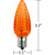 LED C9 - Orange - Intermediate Base - Faceted Finish Thumbnail