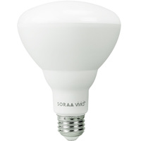 750 Lumens - 12 Watt - 3000 Kelvin - LED BR30 Lamp - 65 Watt Equal - Halogen - 95 CRI - 120 Volt - Soraa SB30-11-120D-930-01