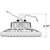 26,400 Lumens - 200 Watt - 4000 Kelvin - Round LED High Bay Fixture Thumbnail