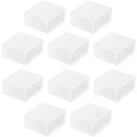 Silicon End Caps without Pins for 12 or 24 Volt LED Tape Light - Silicone Glue Sold Separately - 10 Pack - FlexTec EC-NP