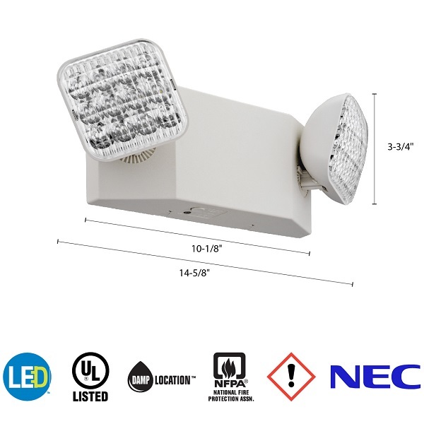 Emergency Light - LED Lamp Heads - Lithonia EU2 LED M12