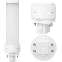 500 Lumens - 5 Watt - 2700 Kelvin - LED PL Lamp - Replaces 13W-26W CFL - 4 Pin G24q or GX24q Base - Plug and Play - 120-277 Volt - Green Creative 57895