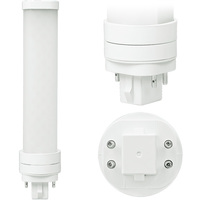 800 Lumens - 10 Watt - 3000 Kelvin - LED PL Lamp - Replaces 13W-42W CFL - 4 Pin G24q or GX24q Base - Plug and Play - 120-277 Volt - Green Creative 57903