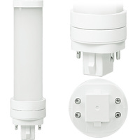 500 Lumens - 5 Watt - 3000 Kelvin - LED PL Lamp - Replaces 13W-18W CFL - Plug and Play - 120-277 Volt - Green Creative 57896